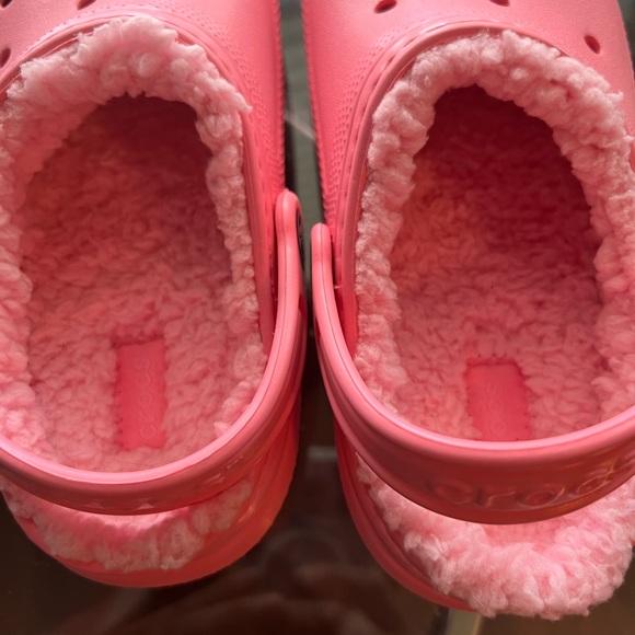 Crocs Kids' Classic Lined Clogs - Pink - Picture 4 of 8